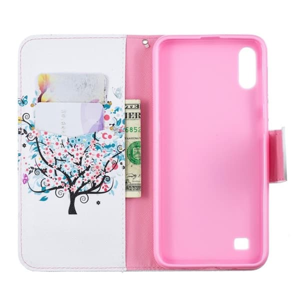 Wonderland Samsung Galaxy A10 veske - Blomstrende tre Pink