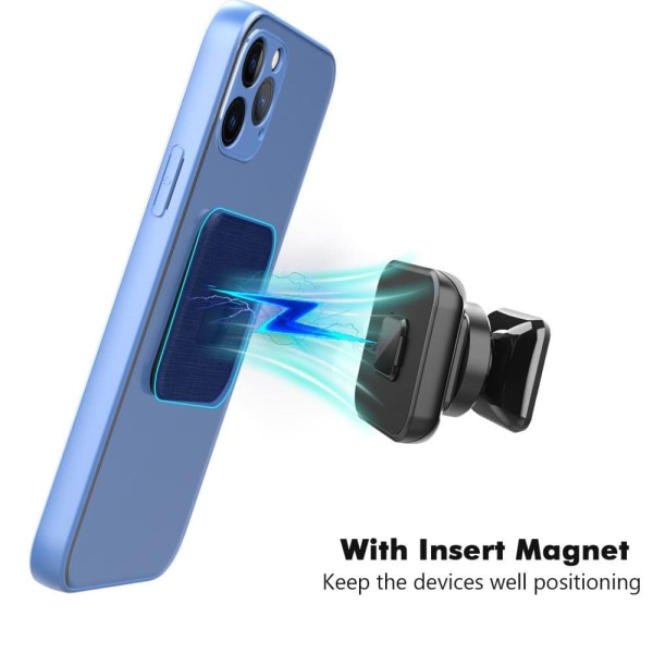 Universal magnetic car phone holder Black