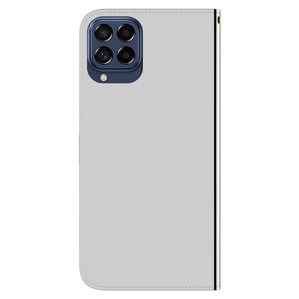 Mirror Samsung Galaxy M33 5G flip-etui - Sølv Silver grey