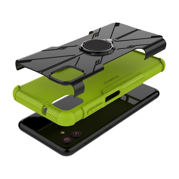 Kickstand-skydd med magnetisk platta för Samsung Galaxy A04 - Grön Grön