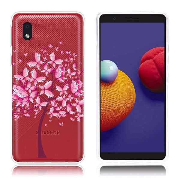 Deco Samsung Galaxy A01 Core Etui - Blomst Træ Pink