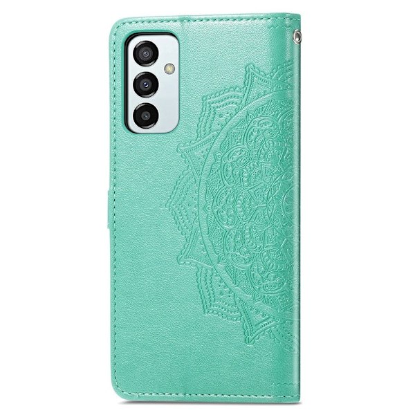 Mandala läder Samsung Galaxy M23 fodral - Grön Grön