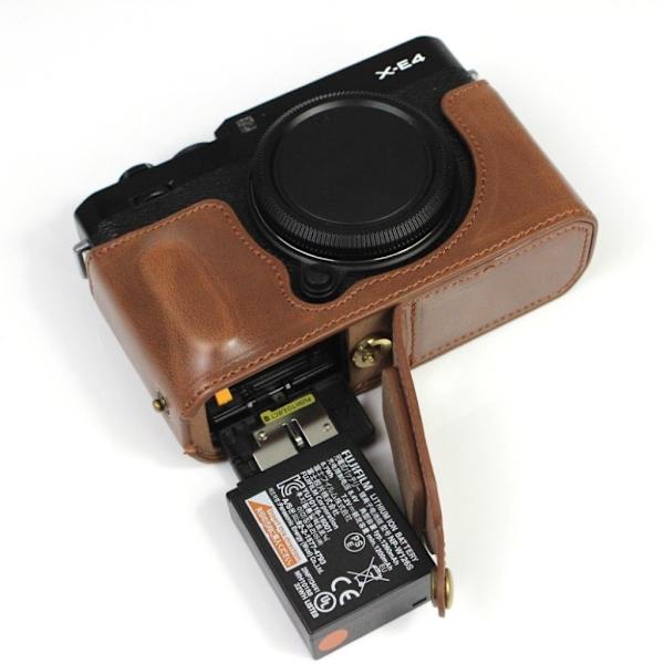 Fujifilm X-E4 läderfodral - Kaffe Brun