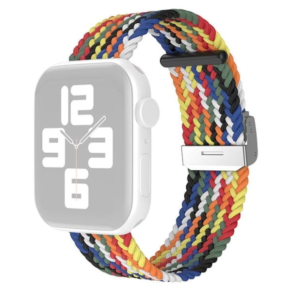 Apple Watch (41mm) cool nylon-urrem - Regnbuefarve Multicolor