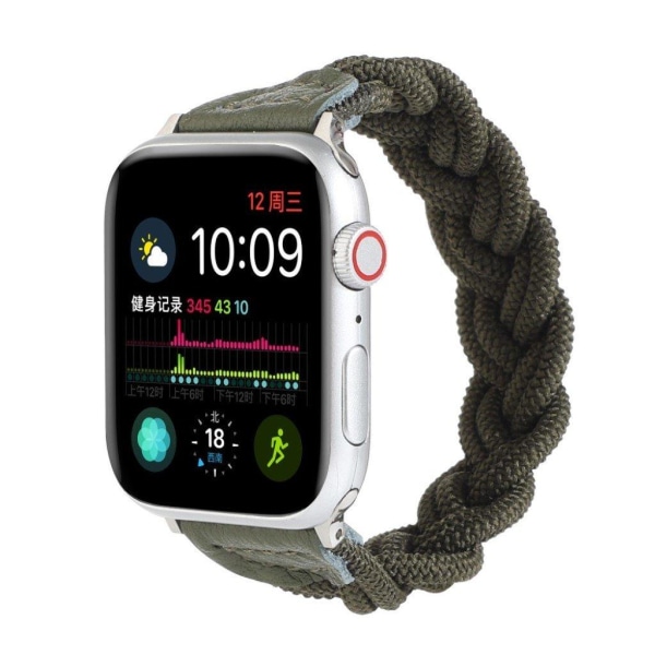 Apple Watch Series 6 / 5 40mm kudottu kellonauha - Armeijan Vihreä Green