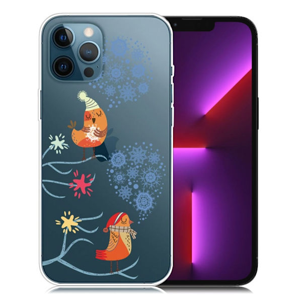 Juleveske til iPhone 13 Pro - Fugler Multicolor