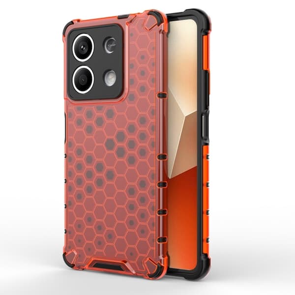 Bofink Honeycomb Xiaomi Redmi Note 13 5G  deksel - Rød Red