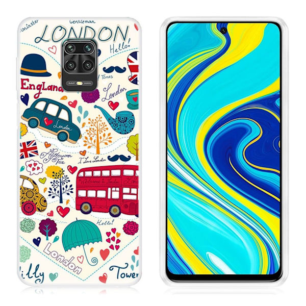 Deco Xiaomi Redmi Note 9 Pro / 9 Pro Max / Note 9S kuoret - London Elementit Multicolor