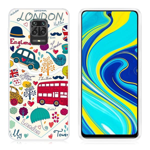 Deco Xiaomi Redmi Note 9 Pro / Xiaomi Redmi Note 9 Pro Max / Xiaomi Redmi Note 9S skal - Element Från London multifärg