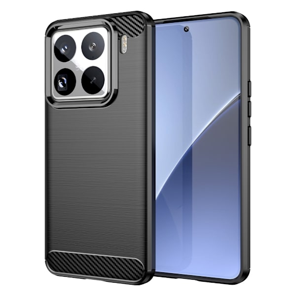 Hybrid Xiaomi 15 Pro cover med støttefod og bilmontering - Sort Black
