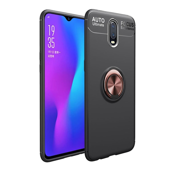 Ringo OnePlus 7 kuoret - Musta / Ruusukulta Pink