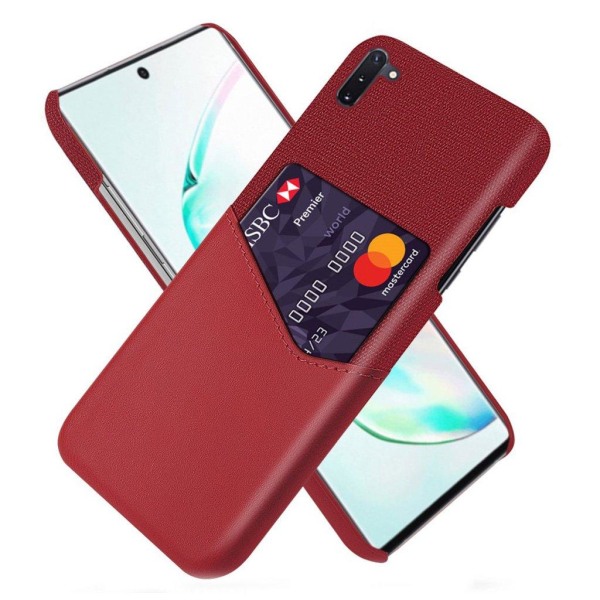 Bofink Samsung Galaxy Note 10 skal med korthållare - Röd Röd