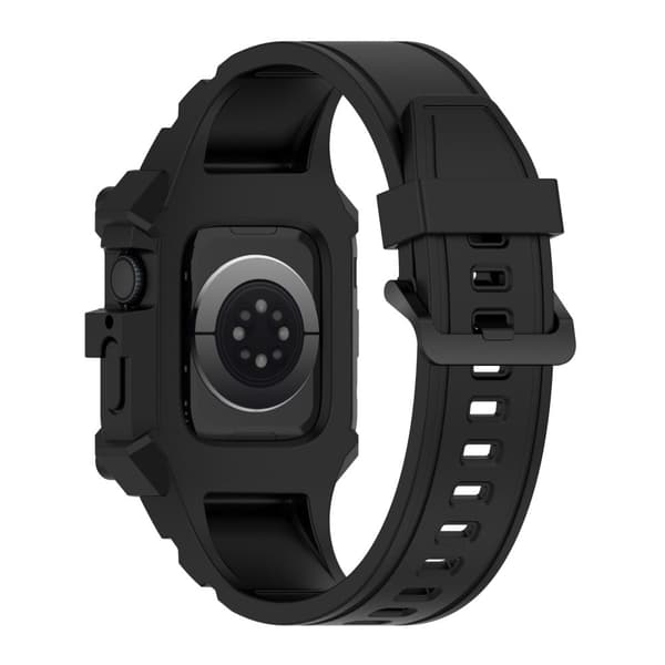 Apple Watch (45mm) silikoninen ranneke - Musta Black