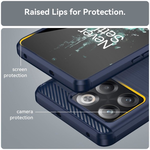 Carbon Flex Etui OnePlus Ace Pro - Blå Blue