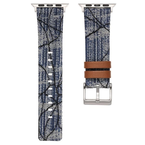 Apple Watch Series 41mm - 40mm - 38mm Replacement Strap Denim Watch Band - Dark Blue Blue