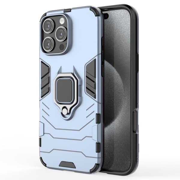 Iskunkestävä iPhone 16 Pro Max Panther-kuoret - Sininen Blue