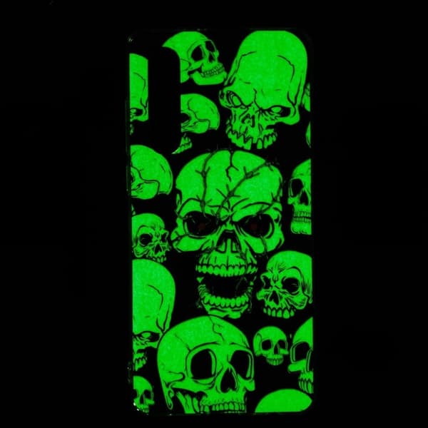 Huawei P30 Selvlysende Etui Med Mønster - Hodeskaller Multicolor