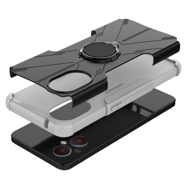 Kickstand-skydd med magnetiskt ark för OnePlus Nord N20 5G - Vit Vit