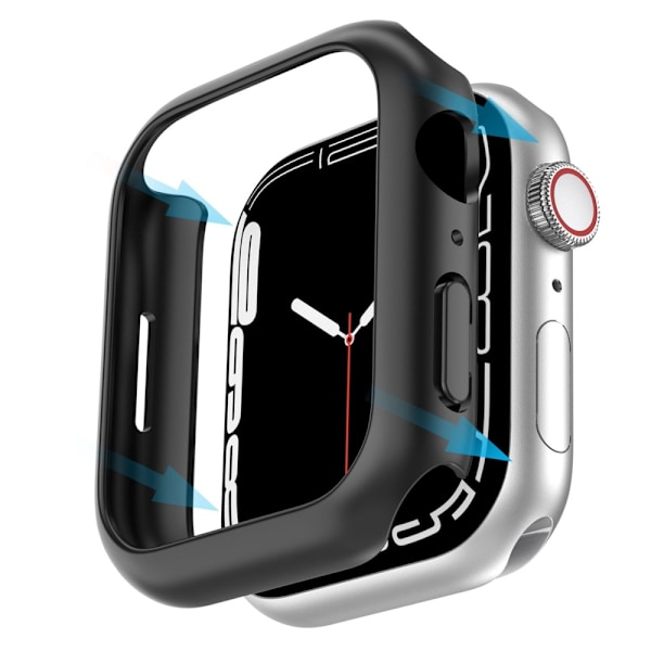 2Pcs AHASTYLE Apple Watch Series 8 (41mm) cover - Sort Black