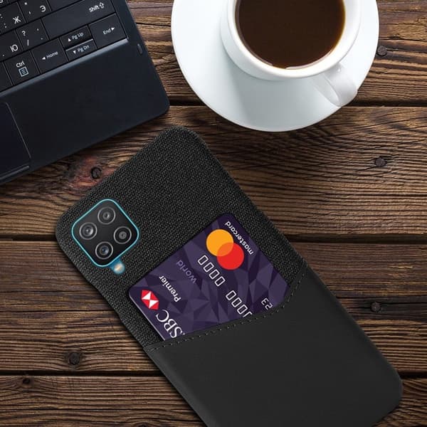 Bofink Samsung Galaxy A12 5G Card Cover - Sort Black