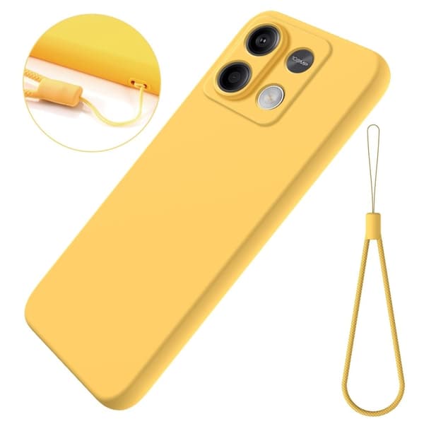 Matta nestesilikoninen kuori Xiaomi Redmi Note 13 5G  - Keltainen Yellow