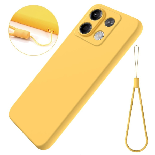 Matte Liquid Xiaomi Redmi Note 13 silikone cover - Gul Yellow