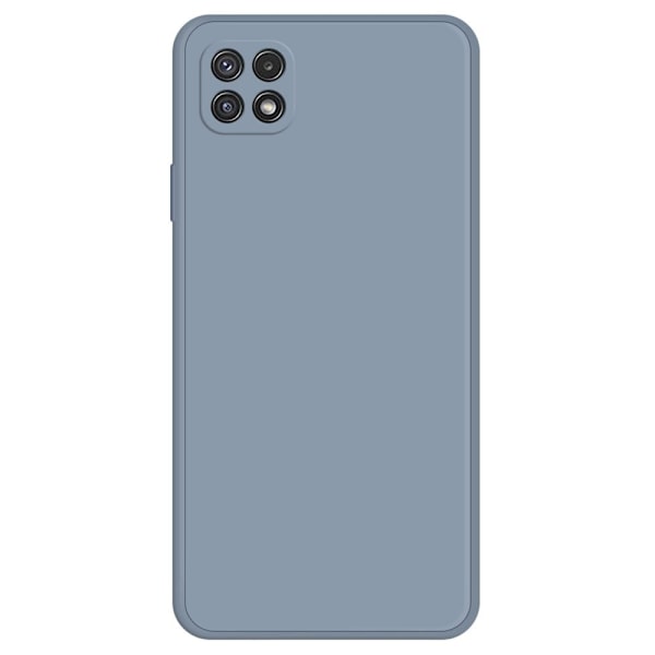 Skråt gummicover mod fald til Samsung Galaxy A22 5G - Grå Blå Blue
