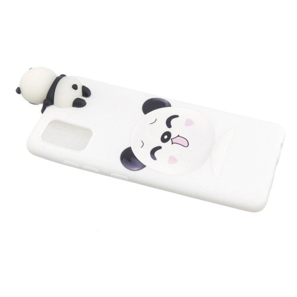 Cute 3D Samsung Galaxy A02s Etui - Hvid panda White