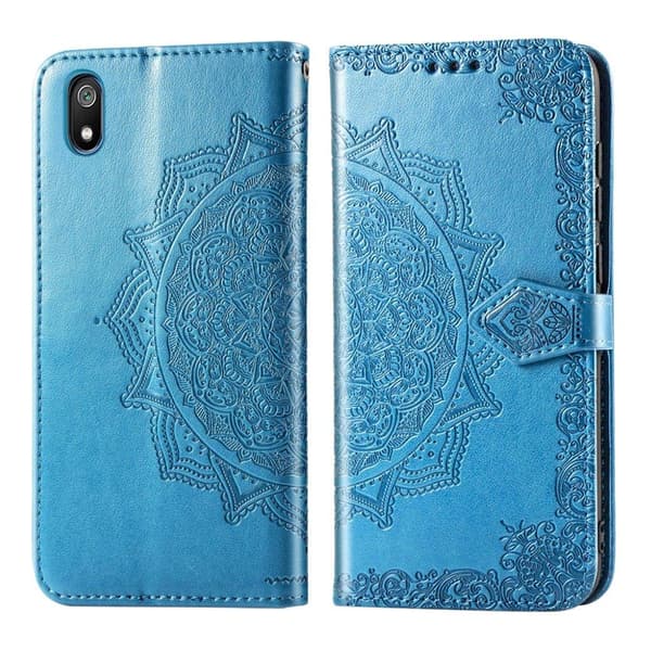 Mandala Xiaomi Redmi 7A Flip kotelot - Sininen Blue
