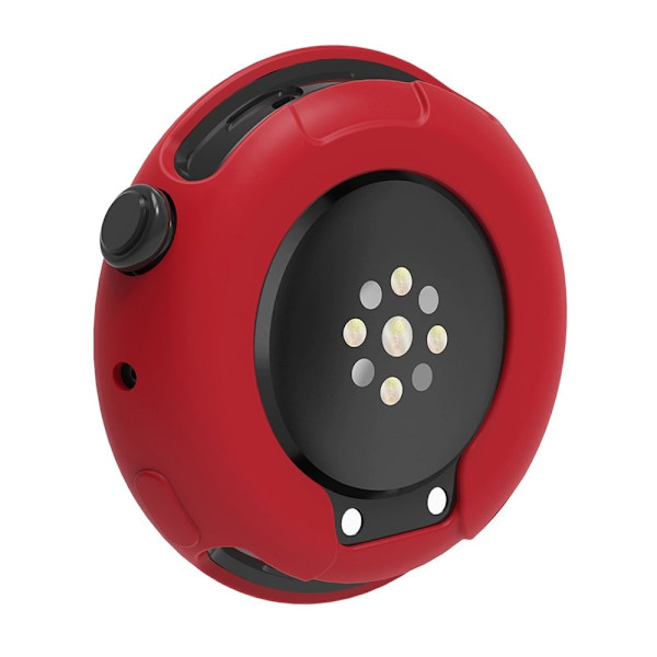 vivo Watch 3 Case Soft Silicone Protective Shell Frame Hollow-Out - Wine Red Red