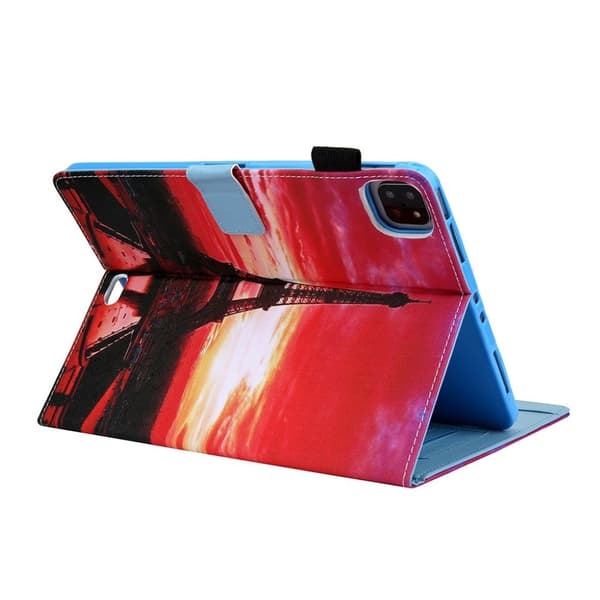 iPad Air (2020) / Pro 11 Inch (2020) Mønster Lær Etui - Tower Red