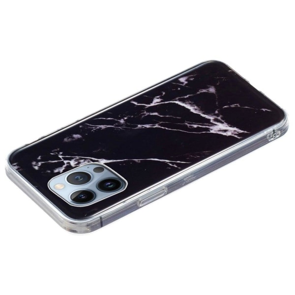 Marble iPhone 13 Pro Max Suojakotelo - Musta Black