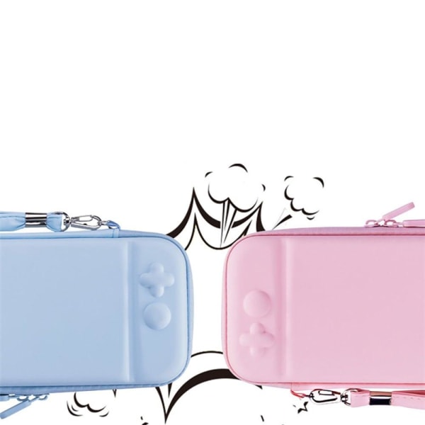 Nintendo Switchin värisävyinen PU-nahkakotelo - Sininen / Pinkki Multicolor