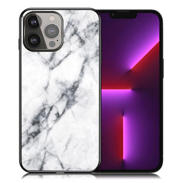 Fantasy Marmor iPhone 13 Pro skal - Vit Marmor Vit