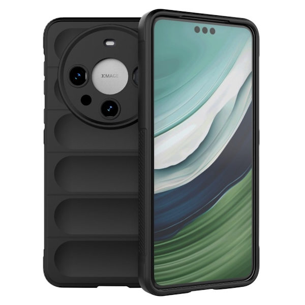 Blødt grebsformet cover til Huawei Mate 60 Pro - Sort Black