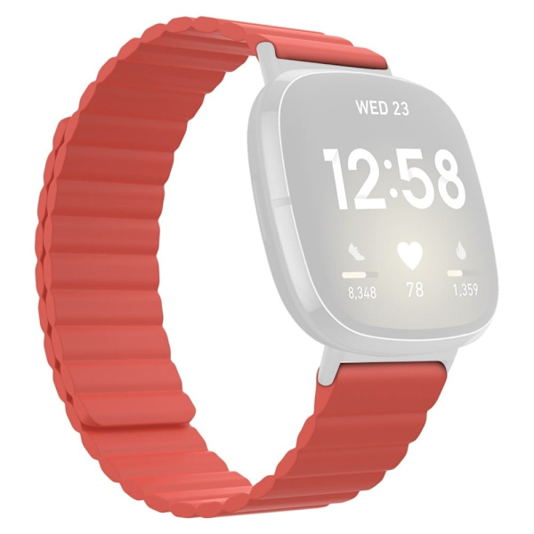 Fitbit Sense 2 / Versa 4 silikonikellon hihna - Punainen Red