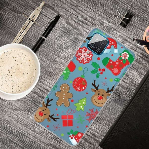 Jul Samsung Galaxy M33 5G fodral - Christmas Sticker Röd