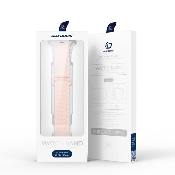 DUX DUCIS Apple Watch Series 8 (41mm) silikone-urrem - Lyserød / Lilla Pink