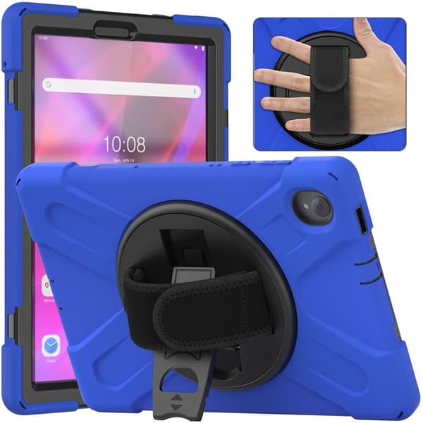 Lenovo Tab M10 FHD Plus 360°-sving Silikon Etui - Blå Blue