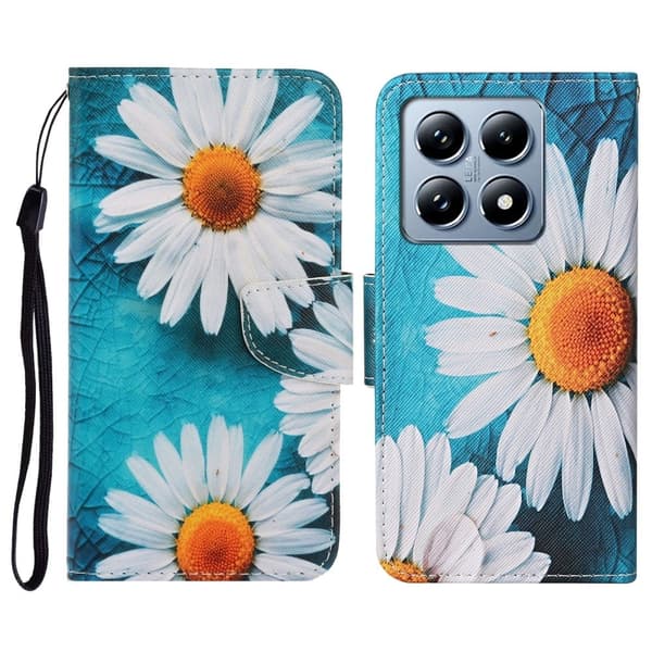 Wonderland Xiaomi 14T flip-etui - Krysantemum Blue