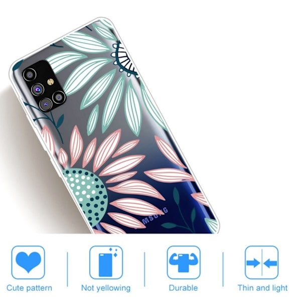 Deco Samsung Galaxy M31s Etui - Coloful Blomster Multicolor