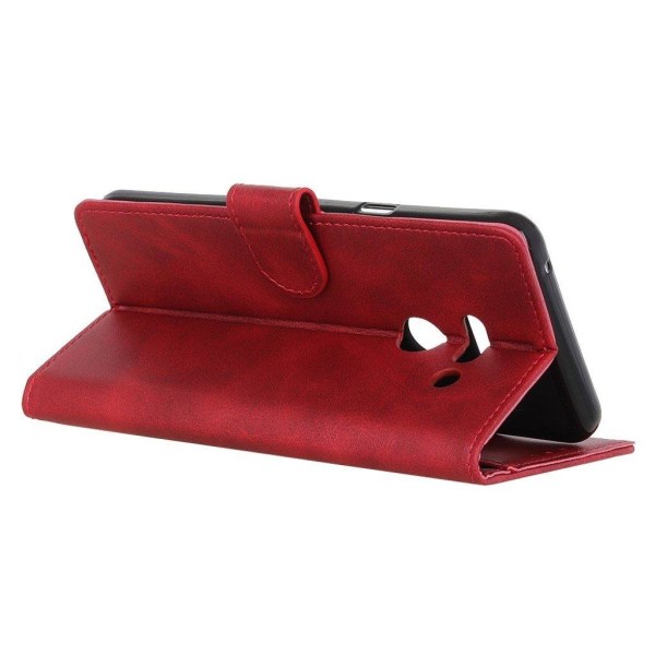 LG G8 ThinQ mat læderetui - Rød Red