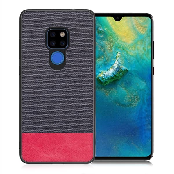 Berlin Huawei Mate 20 kuoret - Tummansininen / punainen Blue