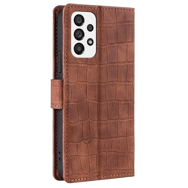 Croco Samsung Galaxy A73 skal - Brun Brun
