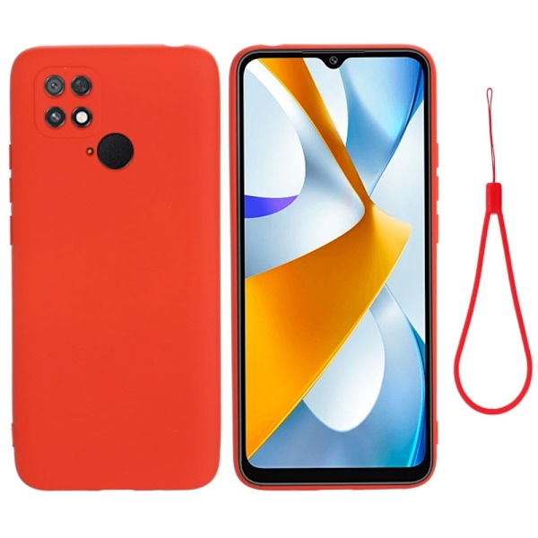 Matta nestesilikoninen kuori Xiaomi Poco C40 - Punainen Red