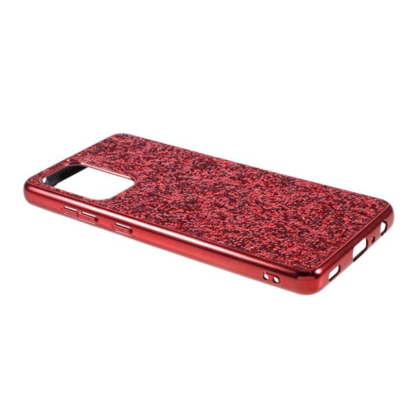 Glitter Samsung Galaxy A52 5G Etui - Rød Red