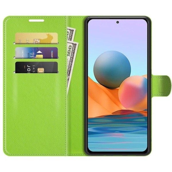 Classic Xiaomi Redmi Note 10 Pro Flip Etui - Grøn Green