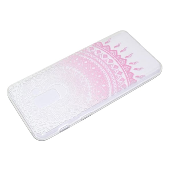 Mjukt fodral med mönstertryck för Samsung Galaxy J6 (2018) - Rosa Mandala Rosa