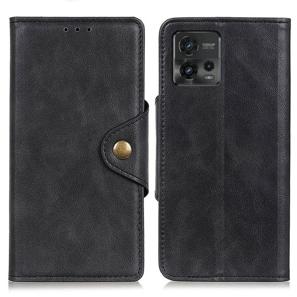 Alpha läder Motorola Moto G72 fodral - Svart Svart