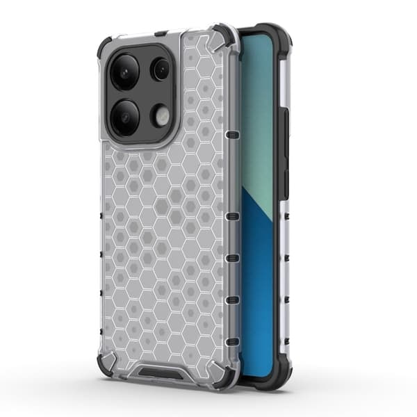 Bofink Honeycomb Xiaomi Redmi Note 13 5G  skal - Grå Silvergrå